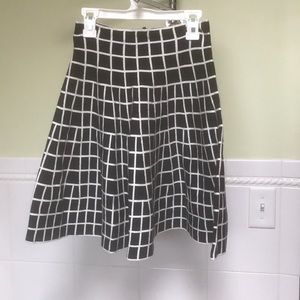 Black and White Checkered Skirt, Small.